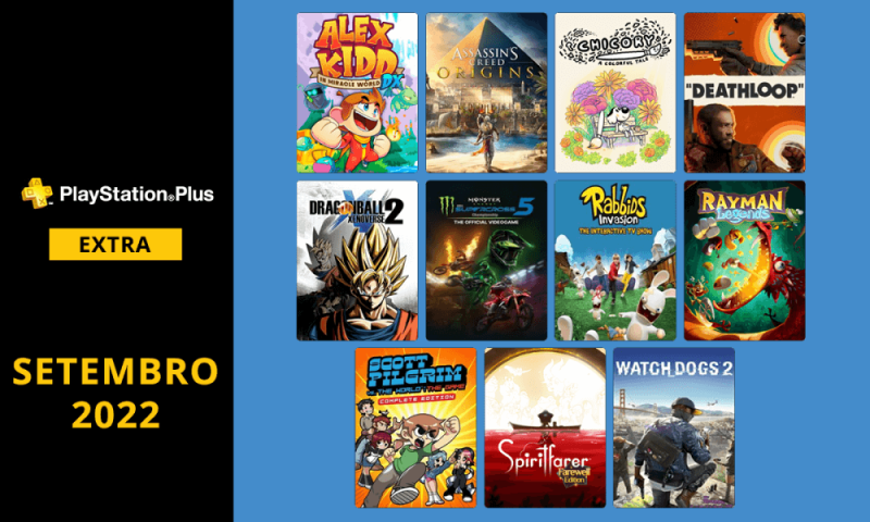 Jogos da PS Plus Extra e Deluxe | Setembro 2022