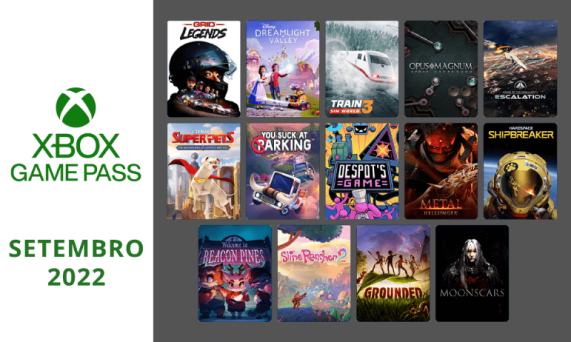 GAMEPASS - SETEMBRO 2022